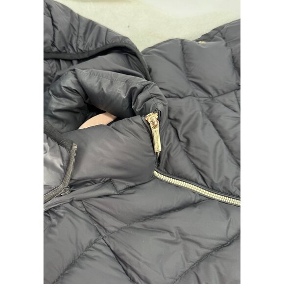 Michael Kors Womens Packable Down Black Puffer Jacket With Hood - Picture 11 of 15